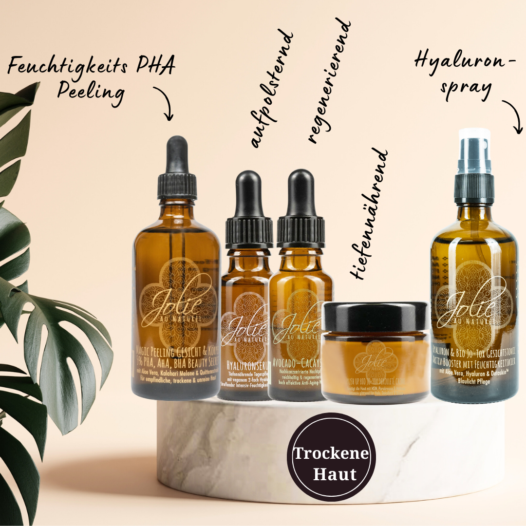 Hyaluron Trockene Haut Routine SET - Jolie au naturel: Nachhaltige Naturkosmetik