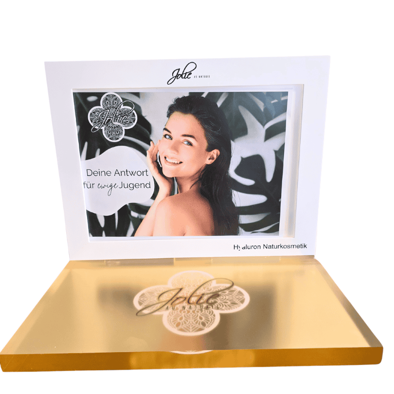 Produktdisplay DIN A 4 quer - Jolie au naturel: Nachhaltige Naturkosmetik