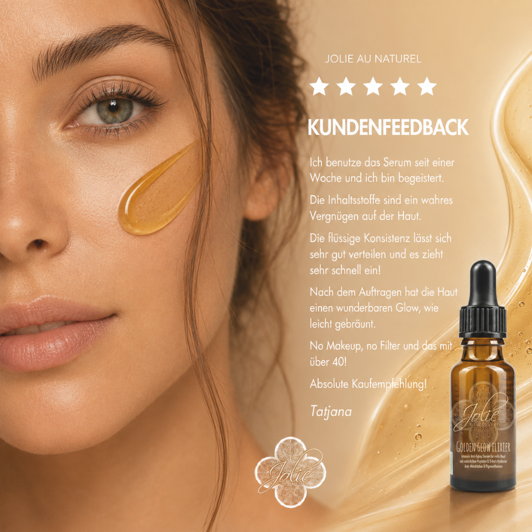 Hyaluron Golden Glow Elixier für strahlende, pralle Haut – luxuriöse Anti-Aging Pflege