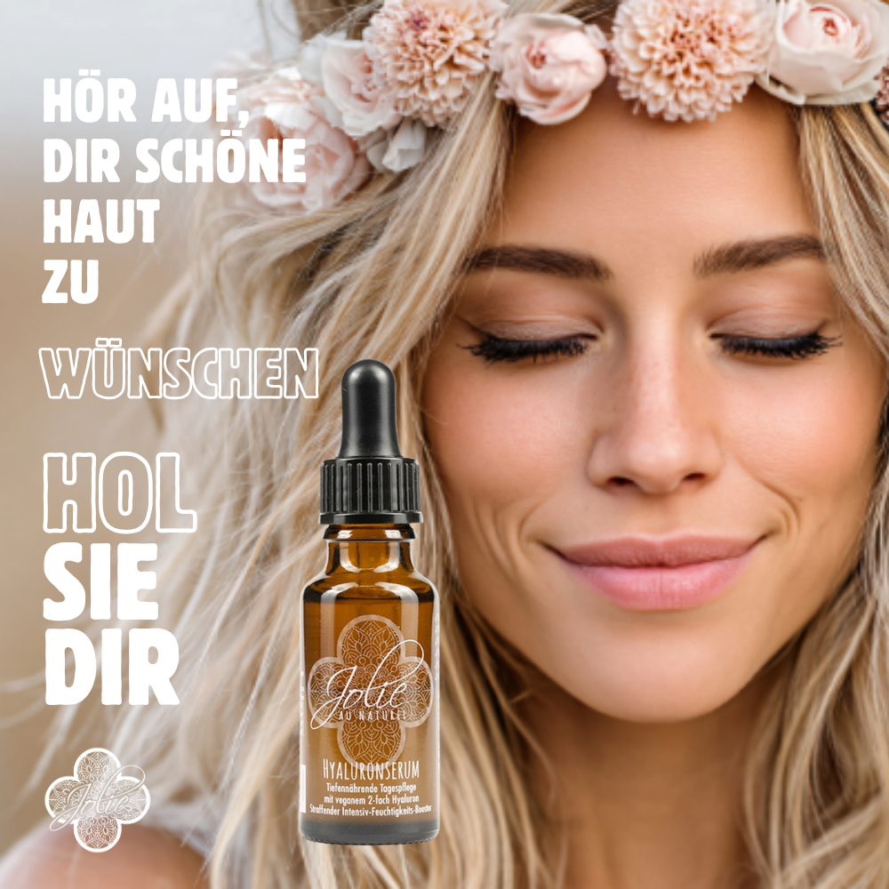 Hyaluronserum vegan mit Retinol & Vitamin C für jeden Hauttyp I straffe Haut 20ml