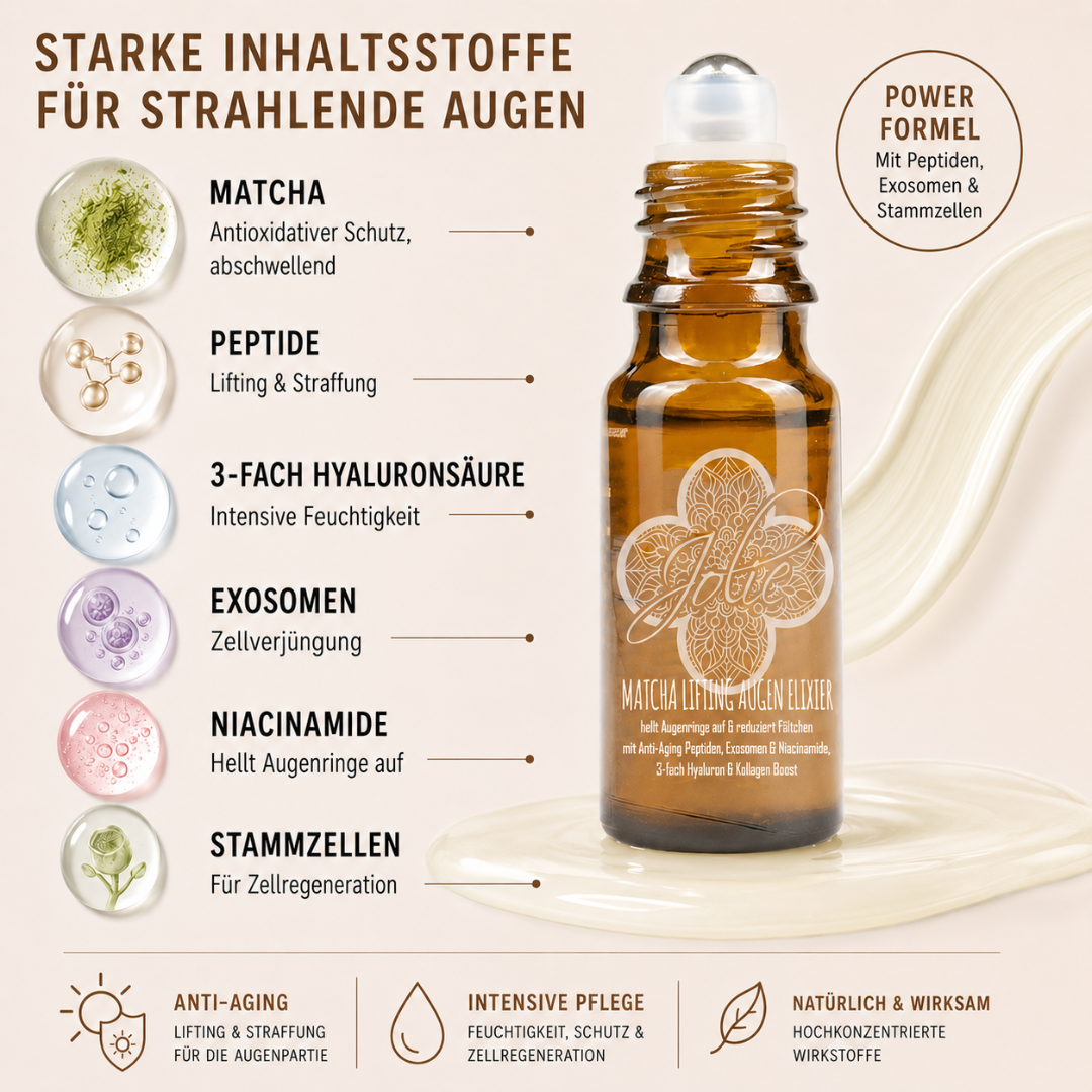 Matcha Lifting Augen & Lippen Serum – Hyaluron I Niacinamide I Exosome I Matrixyl 3000