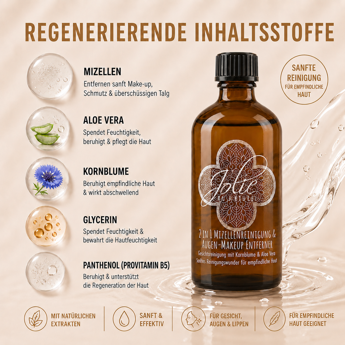 Mizellenreinigung & Augen Make-up Entferner 2-in-1✨ 100ml