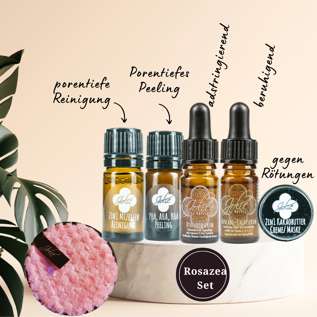 Rosazea Routine SET Pröbchen - Jolie au naturel: Nachhaltige Naturkosmetik