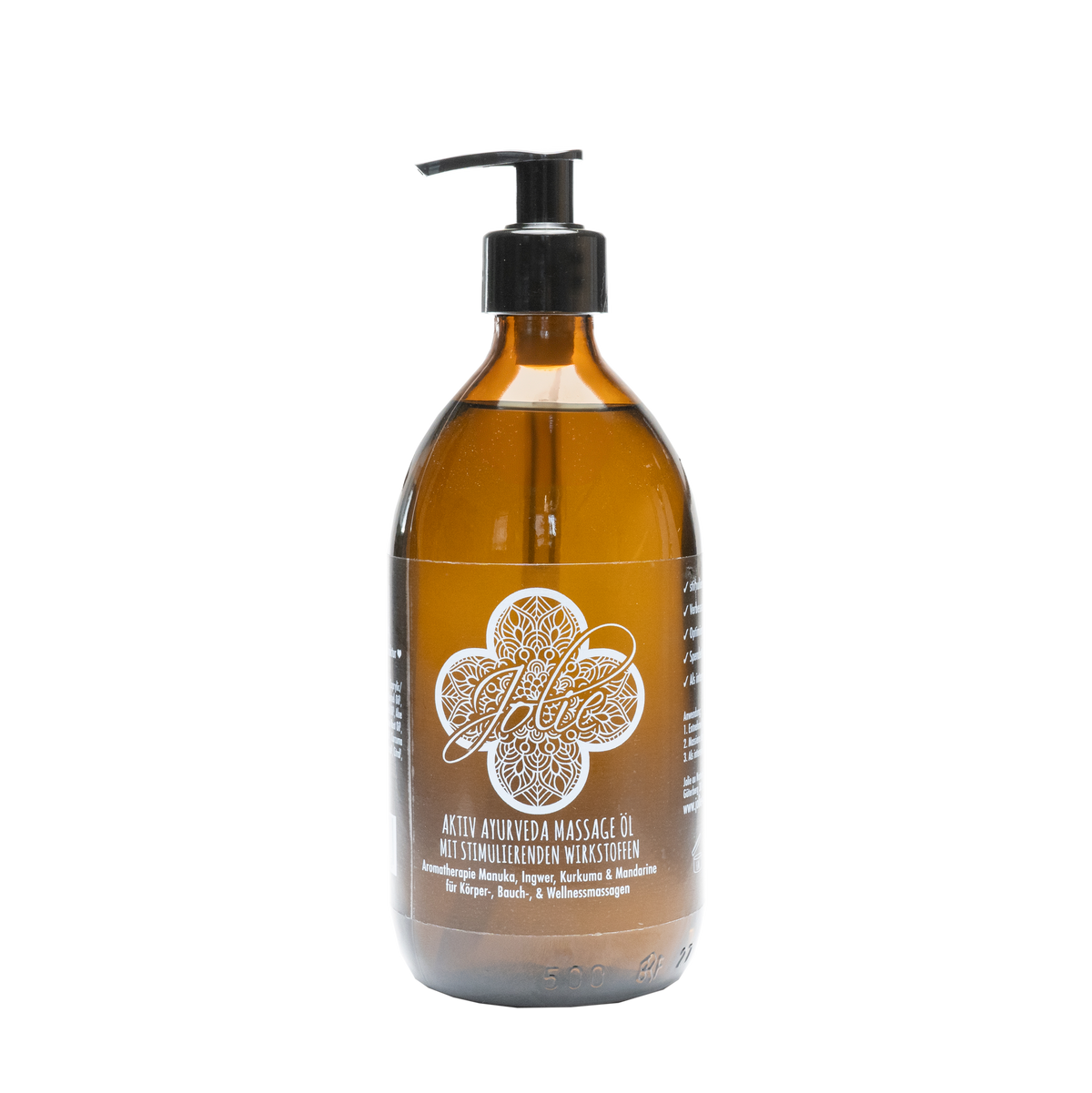 Aktiv Ayurveda Massageöl | Manukahonig | Kurkuma | Aromatherapie 500 ml - Jolie au naturel: Nachhaltige Naturkosmetik
