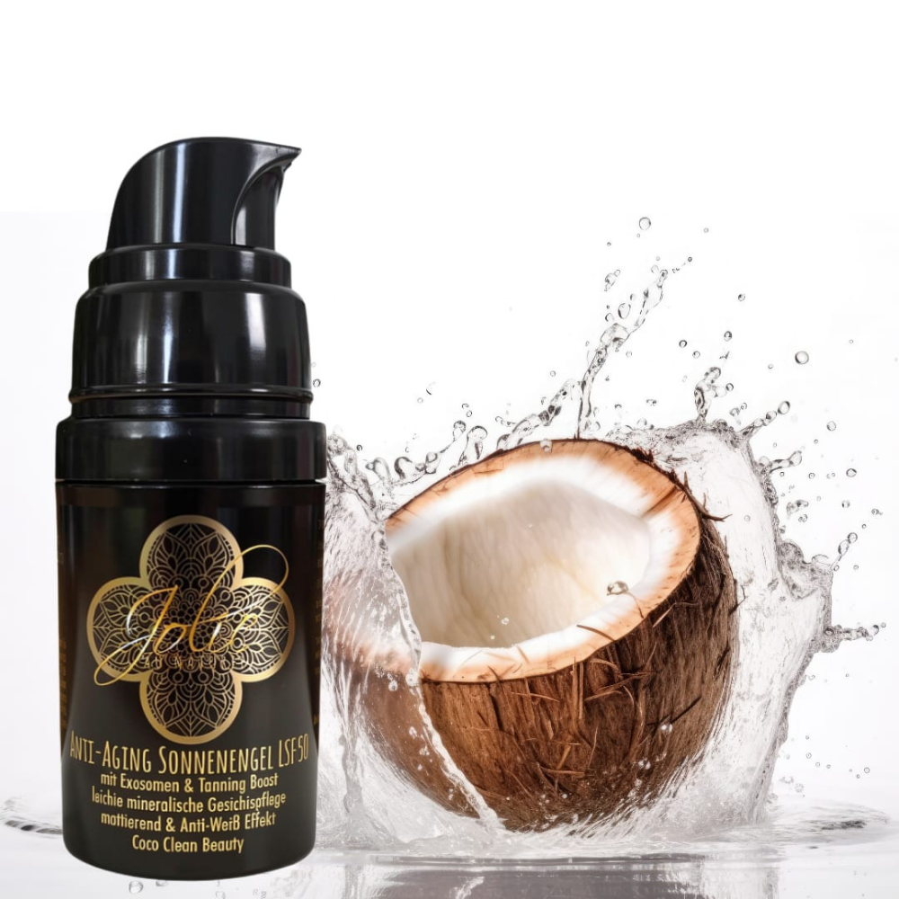 Anti-Aging Tagescreme LSF 50 I Sonnencreme mineralisch I Anti-Weiß I Kokosduft I mattierend