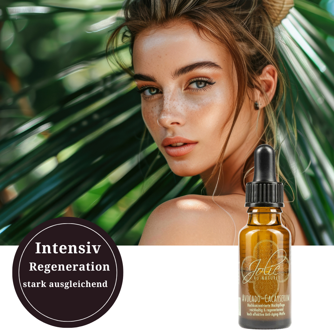 Avocado Cacay Nacht Serum als intensiv Pflege, Hautschutzbarriere stärkend