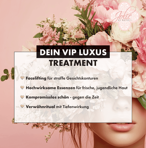 A1 Poster "Jolie Dein VIP LUXUS Treatment" - Jolie au naturel: Nachhaltige Naturkosmetik