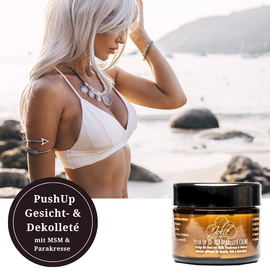 ♡ Straffende Push up Jo-Tox Dekolleté & Gesichtcreme | Wonderage™ | Parakresse 50g - Jolie au naturel: Nachhaltige Naturkosmetik