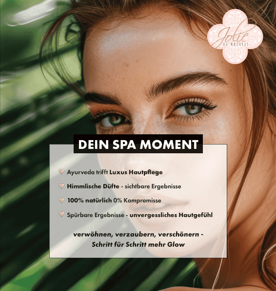 A1 Poster "Jolie Dein Spa Moment" grün - Jolie au naturel: Nachhaltige Naturkosmetik