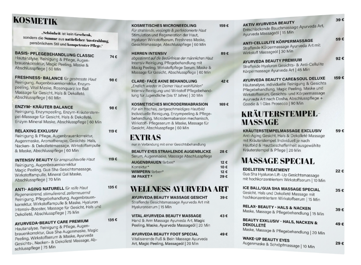 Flyer-Service 6 Seiten - Jolie au naturel: Nachhaltige Naturkosmetik