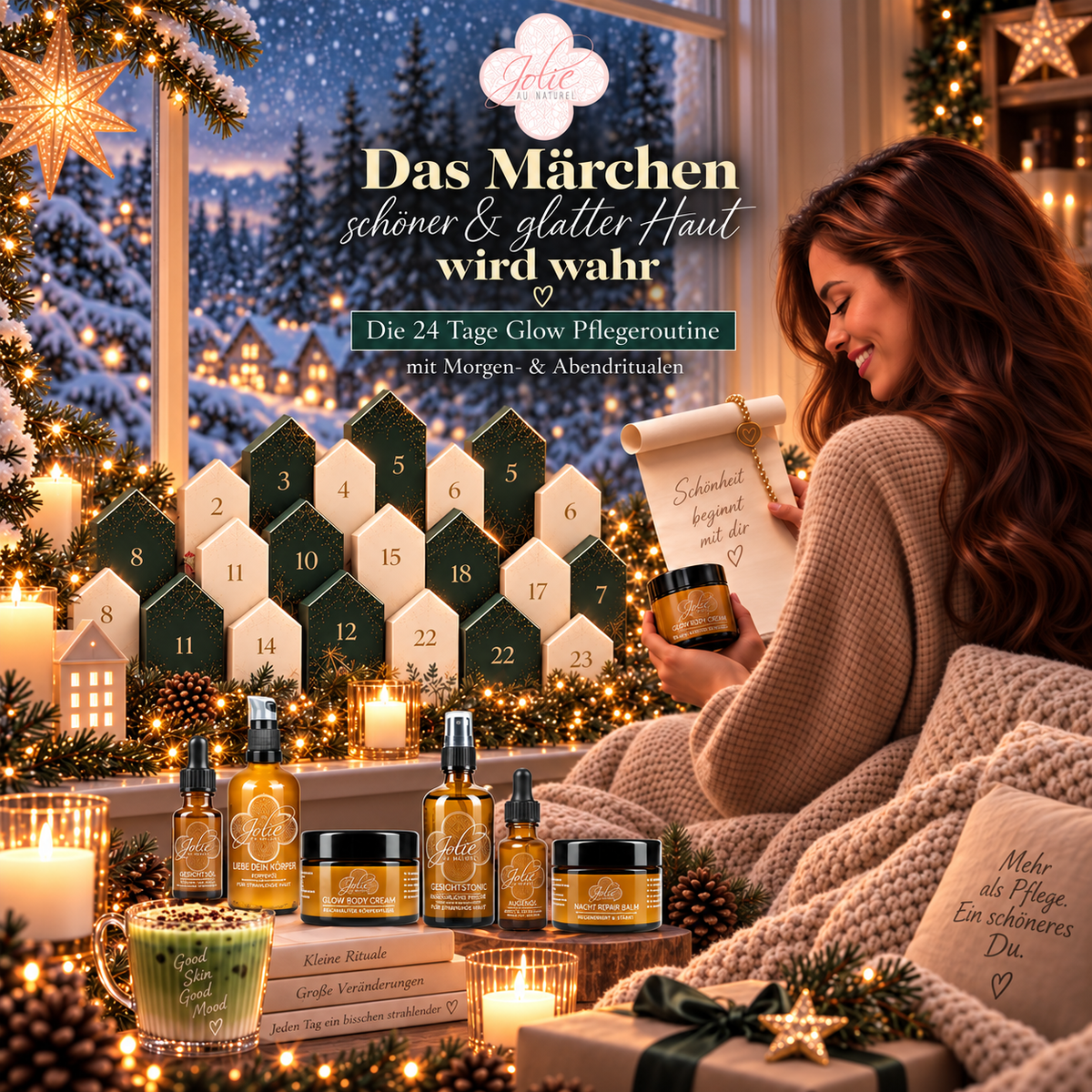 Glow Deluxe Adventskalender "das Märchen von gesunder & strahlender Haut wird wahr"