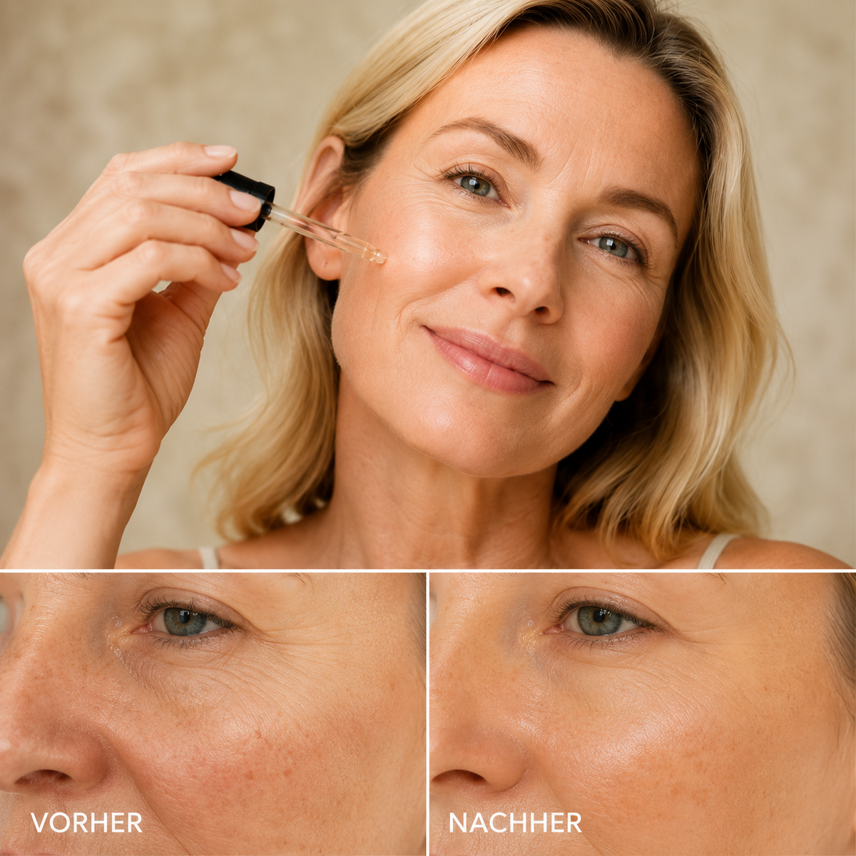 Anti-Aging - Mildert Falten, strafft und schenkt neue Ausstrahlung.