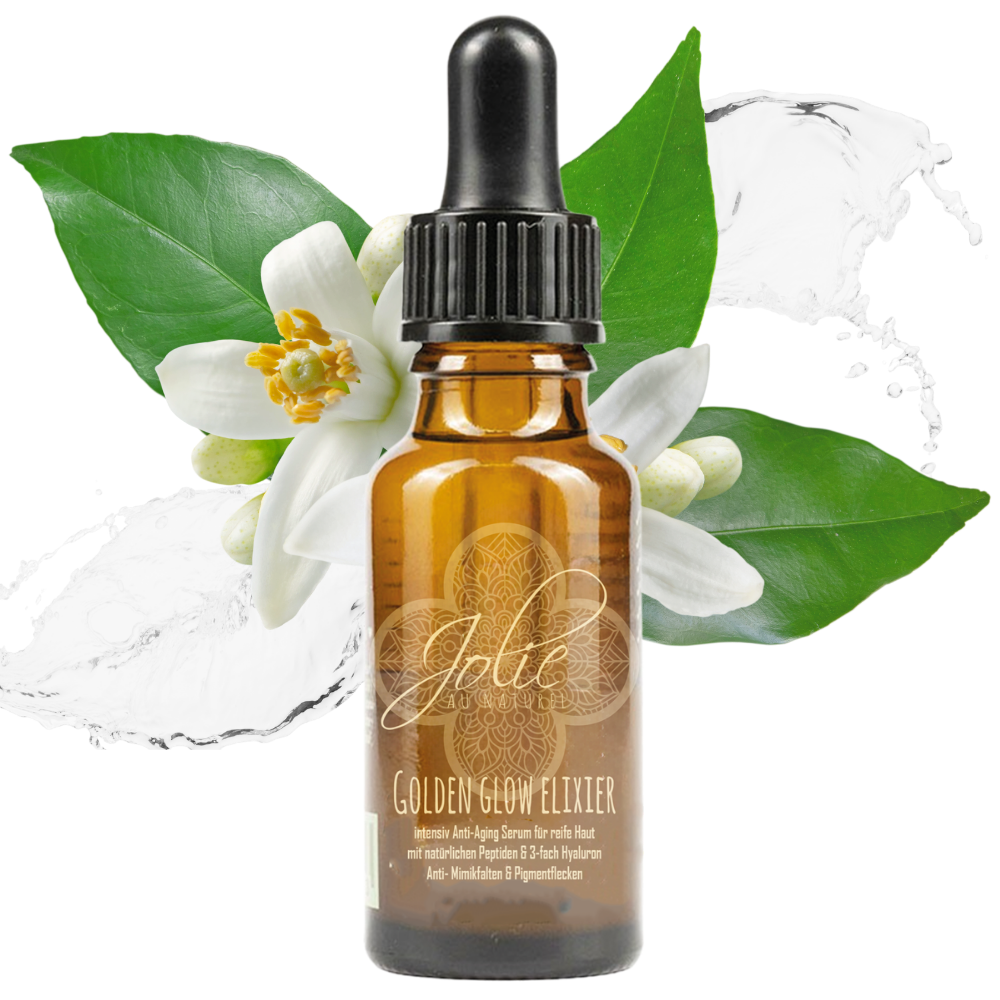 Hyaluron Golden Glow Elixier für strahlende, pralle Haut – luxuriöse Anti-Aging Pflege