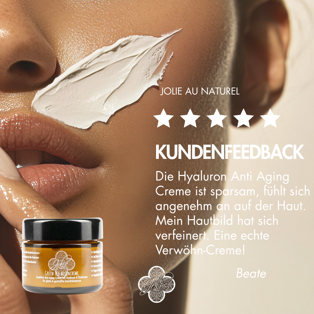 Hyaluron Anti Aging Creme I Algen Creme I Green tea I Gesichtskonturen I Parakresse 50g
