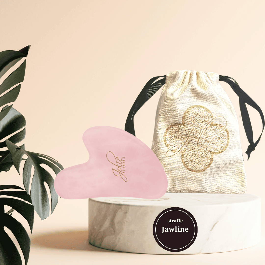 Gua Sha Stein Rosenquarz I Gesichtsmassage I Anti Aging I Gesichtsyoga - Jolie au naturel: Nachhaltige Naturkosmetik
