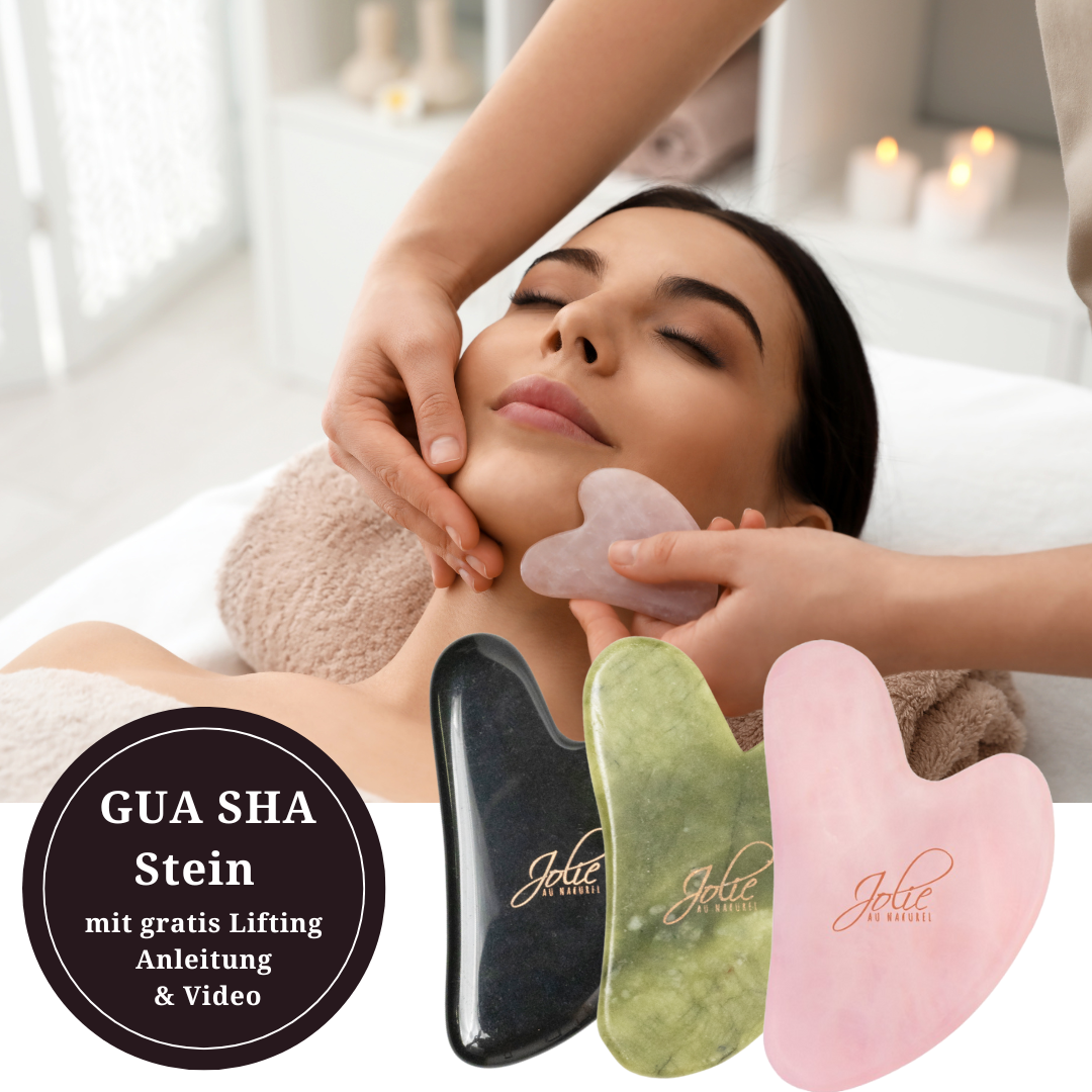 Gua Sha Massagestein für Gesichtsmassage – sanfte Entspannung