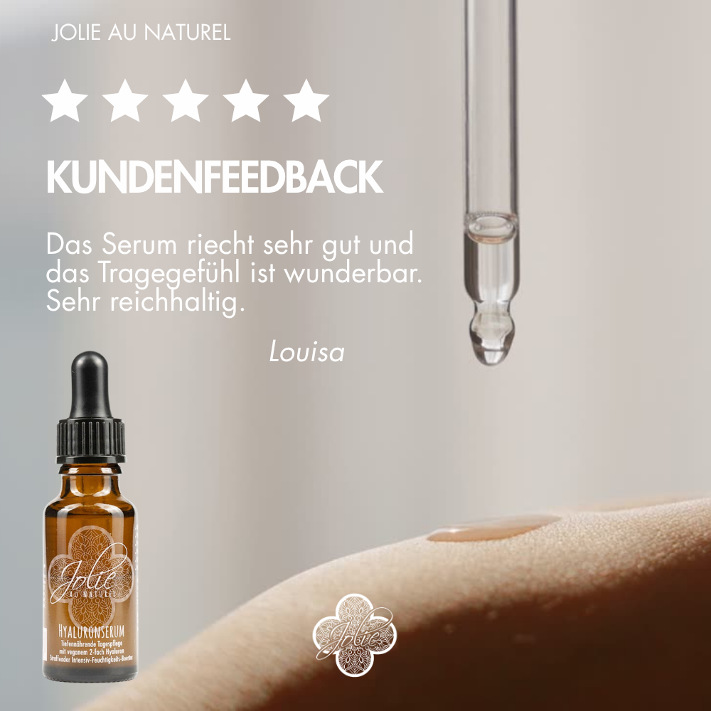 Hyaluronserum vegan mit Retinol & Vitamin C für jeden Hauttyp I straffe Haut 20ml