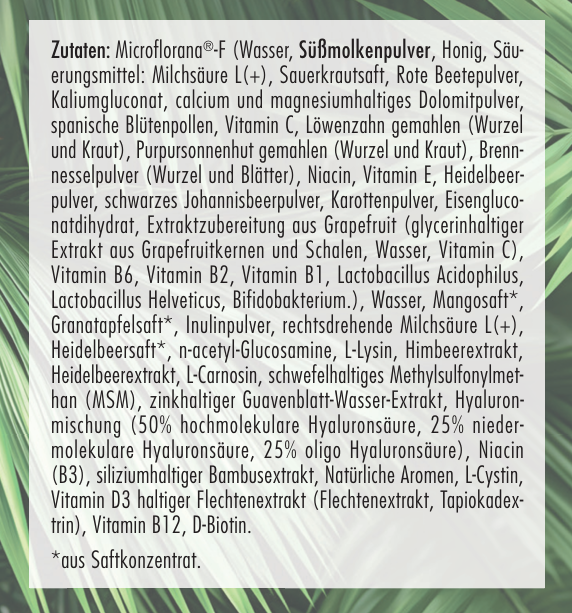 Hyaluron Drink I 3-fach Hyaluron Komplex I Anti-Aging Boost für Haut, Haare & Nägel I Immunsystem I Darmkur - Jolie au naturel: Nachhaltige Naturkosmetik
