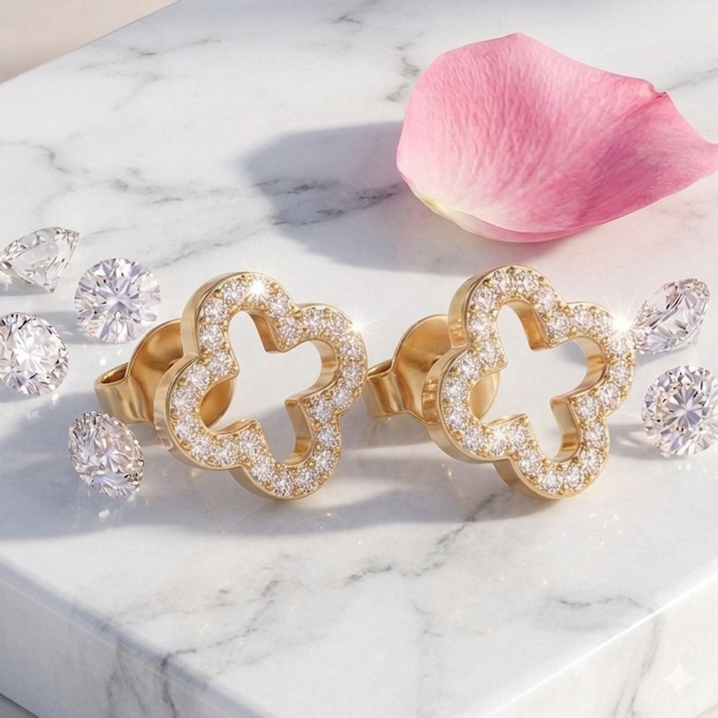 Jolie Juwel Ohrringe Edelstahl mit Swarovski Steinen