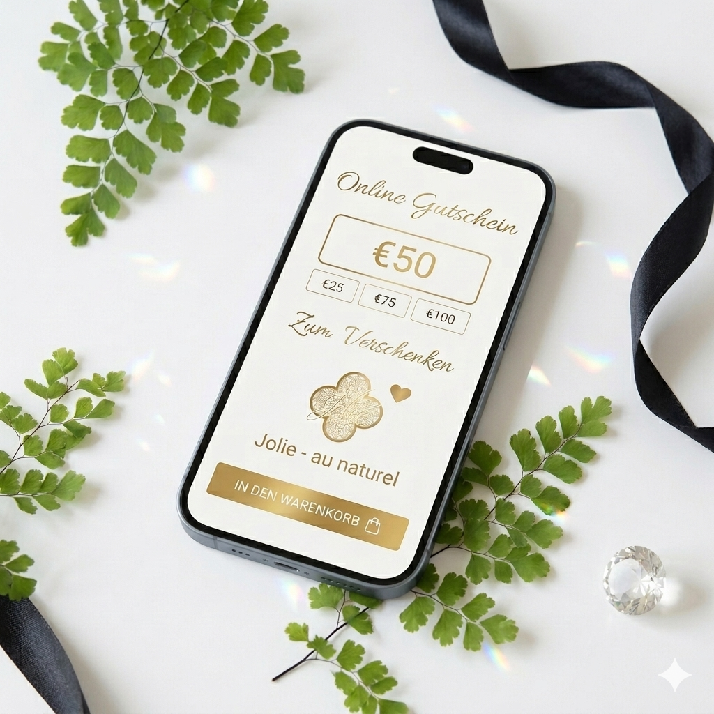 Online-Geschenkgutschein  – für Jolie Au Naturel Produkte