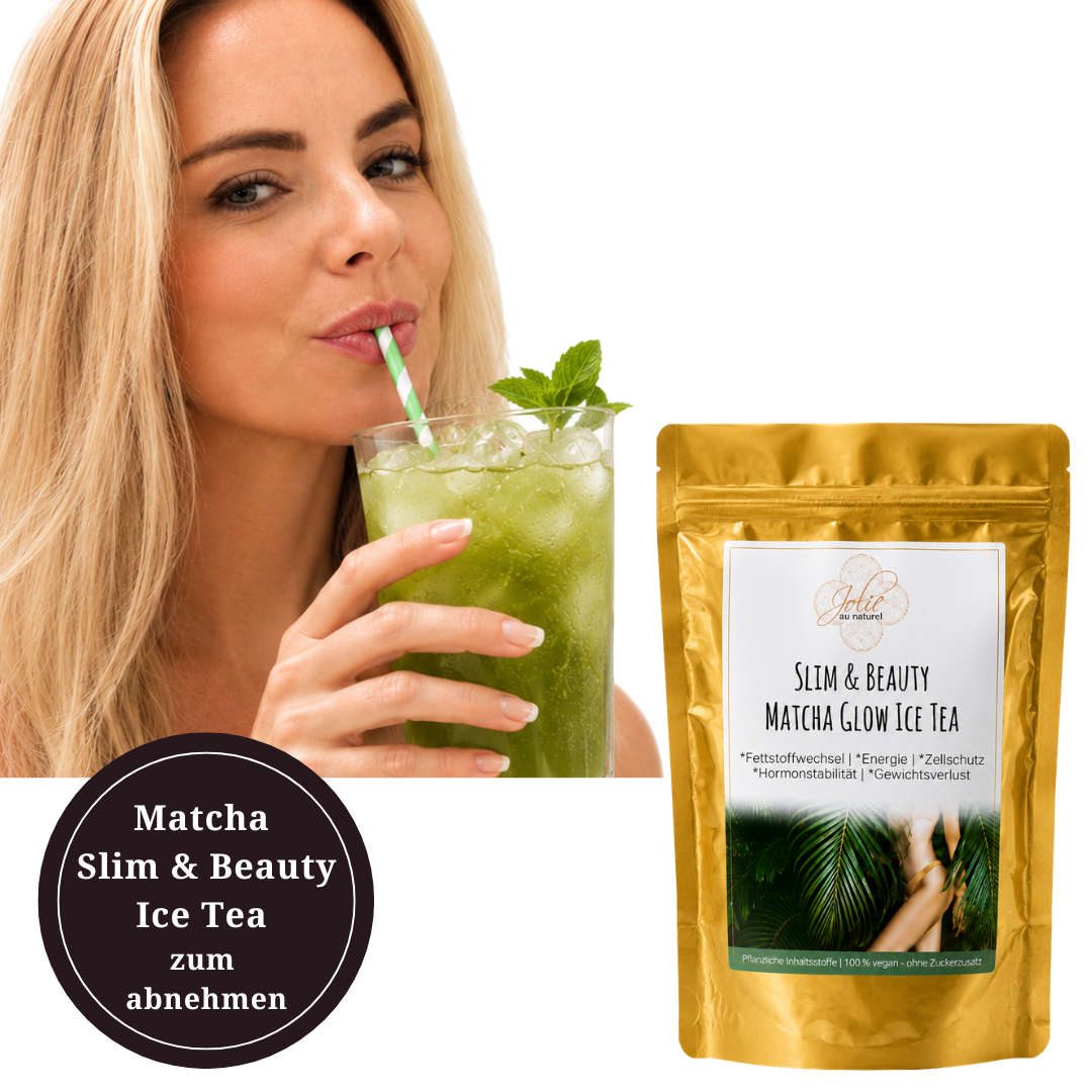 Matcha Slim & Beauty Glow Ice Tea lecker zum Abnehmen 10,6 kcal