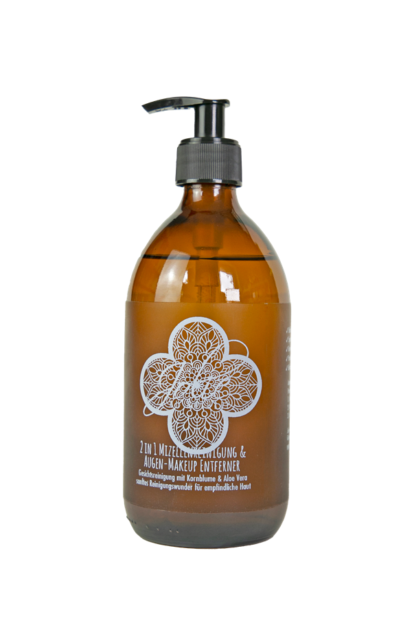 Mizellen Reinigungswasser & Augen Make-up Entferner 500ml - Jolie au naturel: Nachhaltige Naturkosmetik