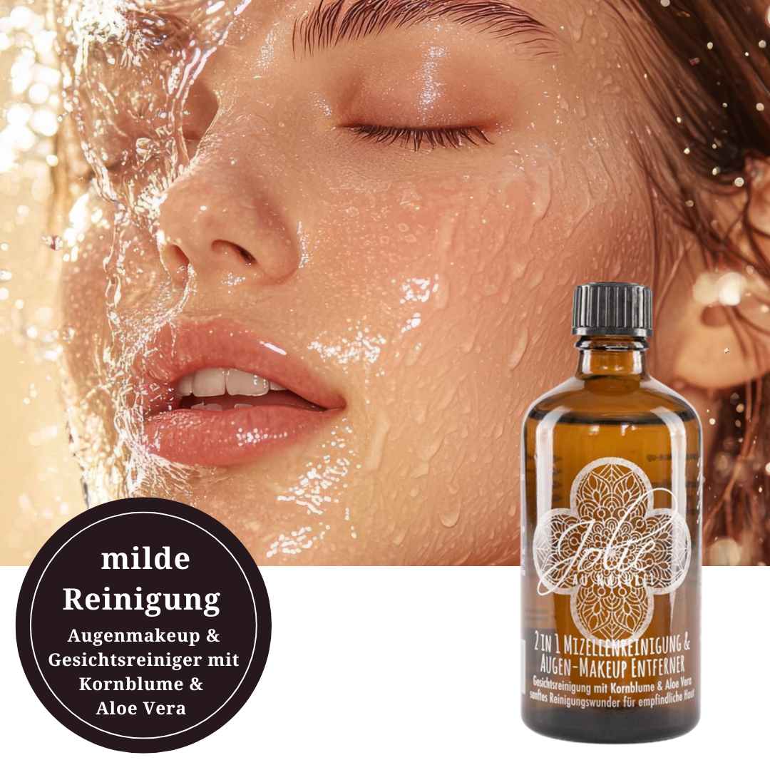 Mizellen Reinigungswasser & Augen Make-up Entferner 2-in-1✨100ml - Jolie au naturel: Nachhaltige Naturkosmetik