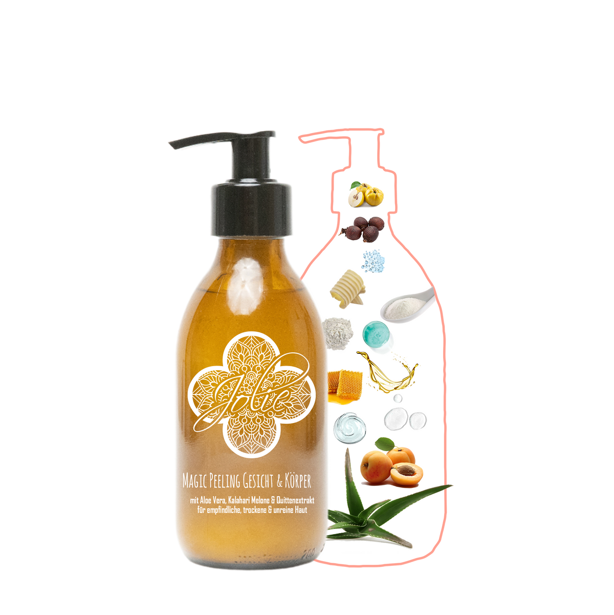 PHA Peeling Körper- und Gesicht I Aloe Vera I Quittenextrakt 250ml