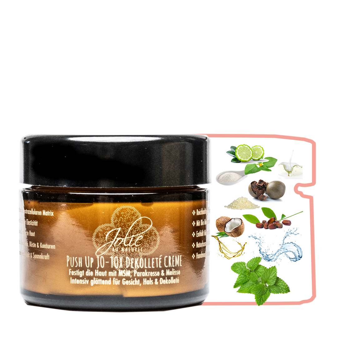 ♡ Straffende Push up Jo-Tox Dekolleté & Gesichtcreme | Wonderage™ | Parakresse 50g - Jolie au naturel: Nachhaltige Naturkosmetik