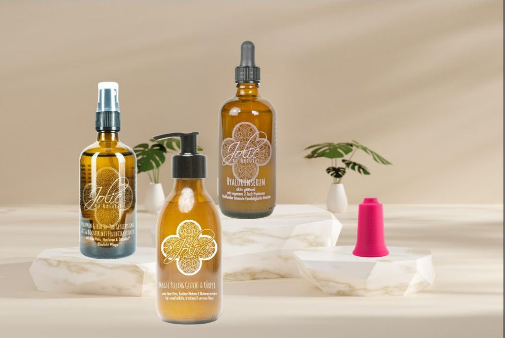 Intensiv straffendes Hyaluron & Schröpfcup Gesicht Treatment Kabinenware - Jolie au naturel: Nachhaltige Naturkosmetik