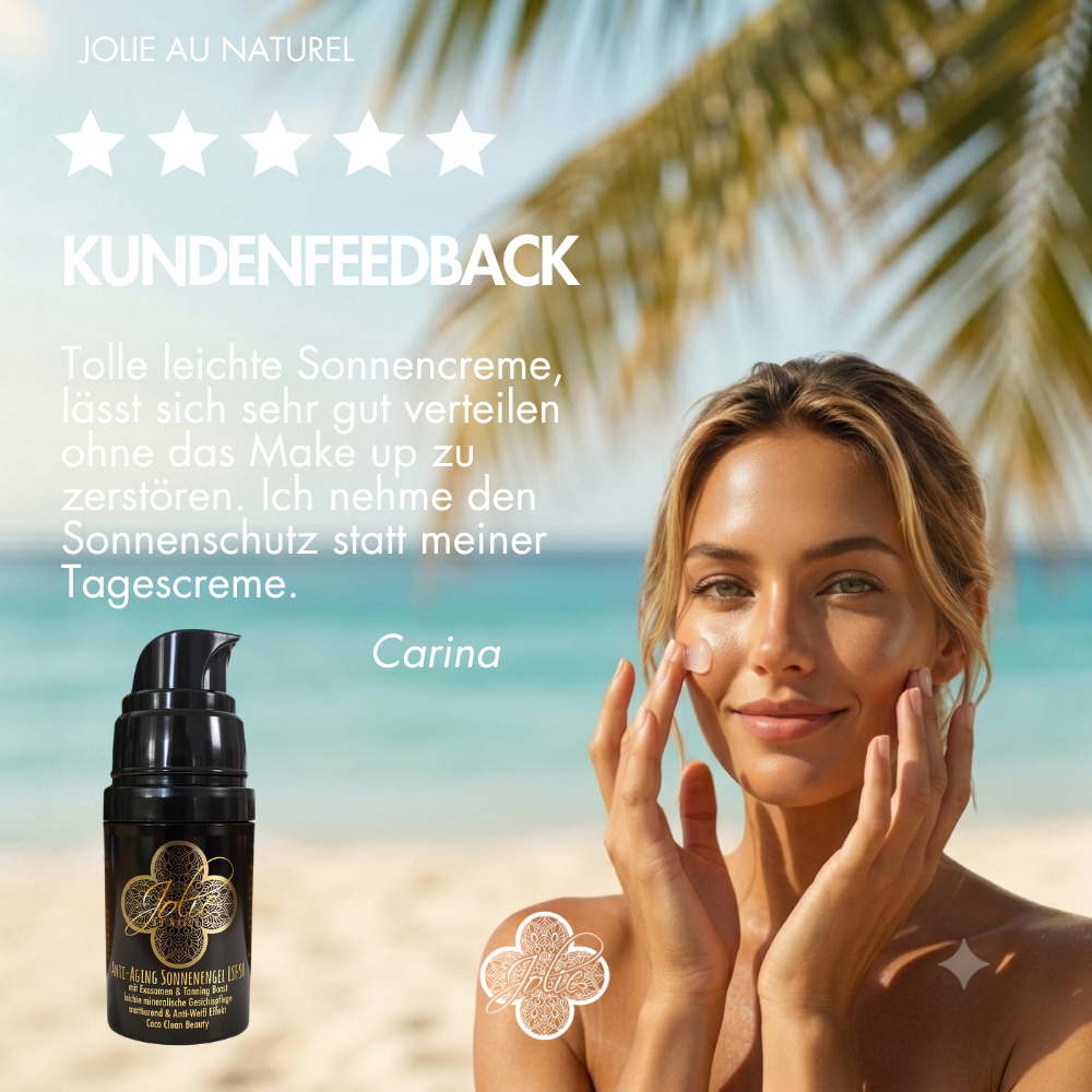 Anti-Aging Tagescreme LSF 50 I Sonnencreme mineralisch I Anti-Weiß I Kokosduft I mattierend