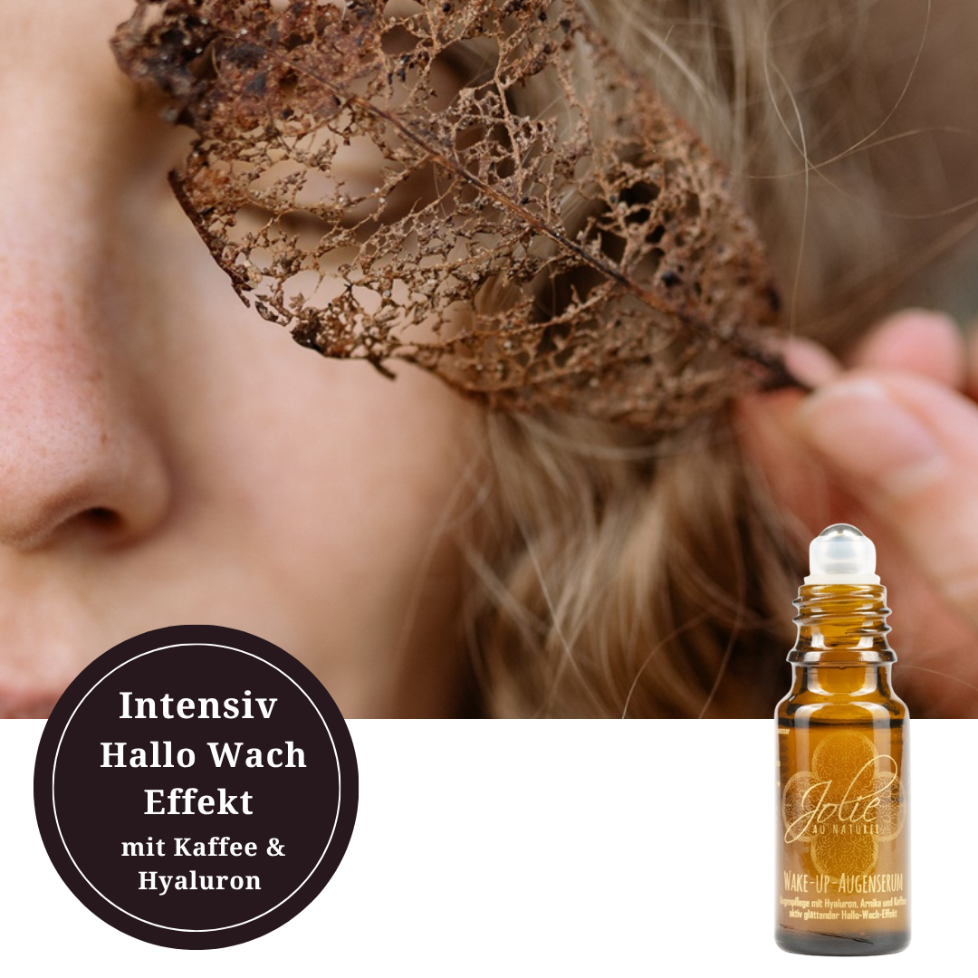Bio Hyaluron Augenserum I Kaffee I kühlender Roll on I Vitamin C I Arnica 10 ml - Jolie au naturel: Nachhaltige Naturkosmetik
