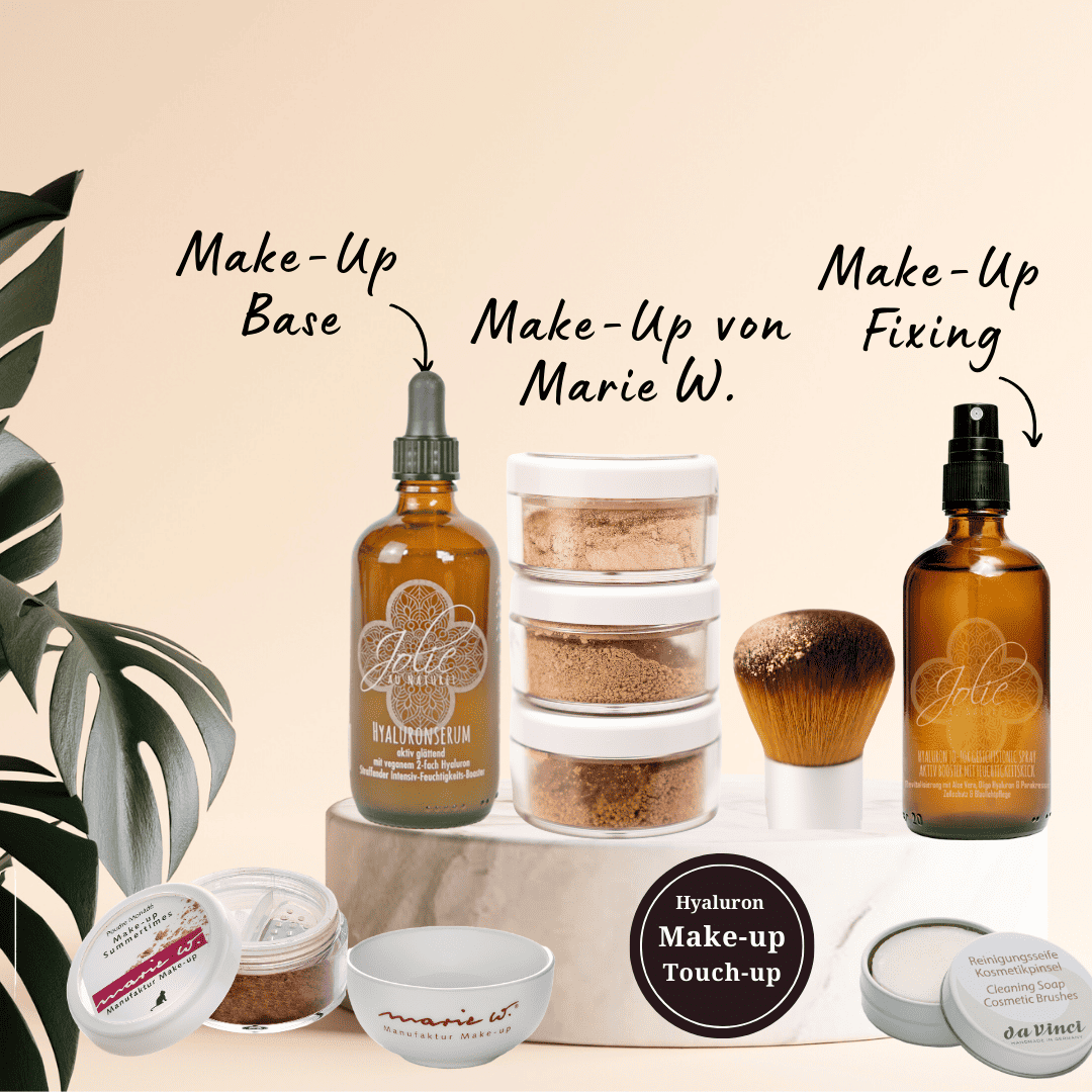 Kabinenware Hyaluron Make-up SET - makelloser Teint SET - Jolie au naturel: Nachhaltige Naturkosmetik