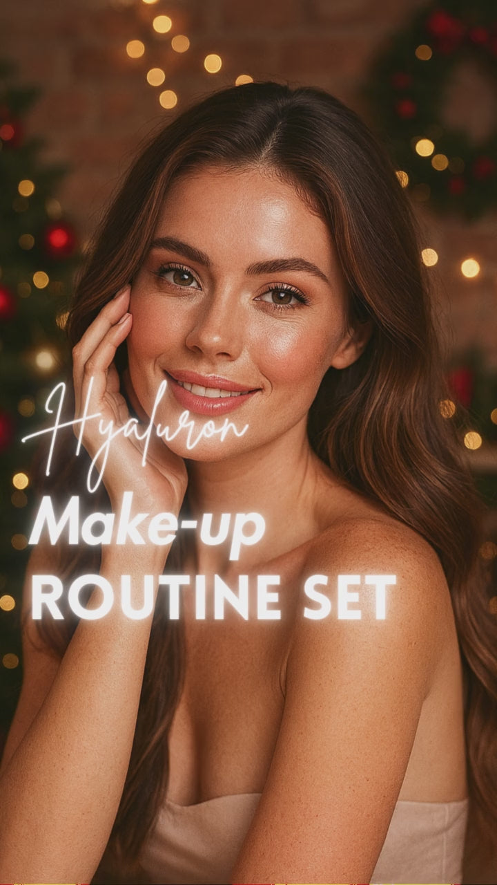 Video laden: Hyaluron Make-up Routine Set für strahlenden Teint – Bio-Pflege