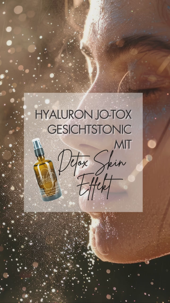 Video laden: Hyaluron Niacinamide Jo-Tox Gesichtstonic mit Bio Botox &amp; Blaulichtfilter
