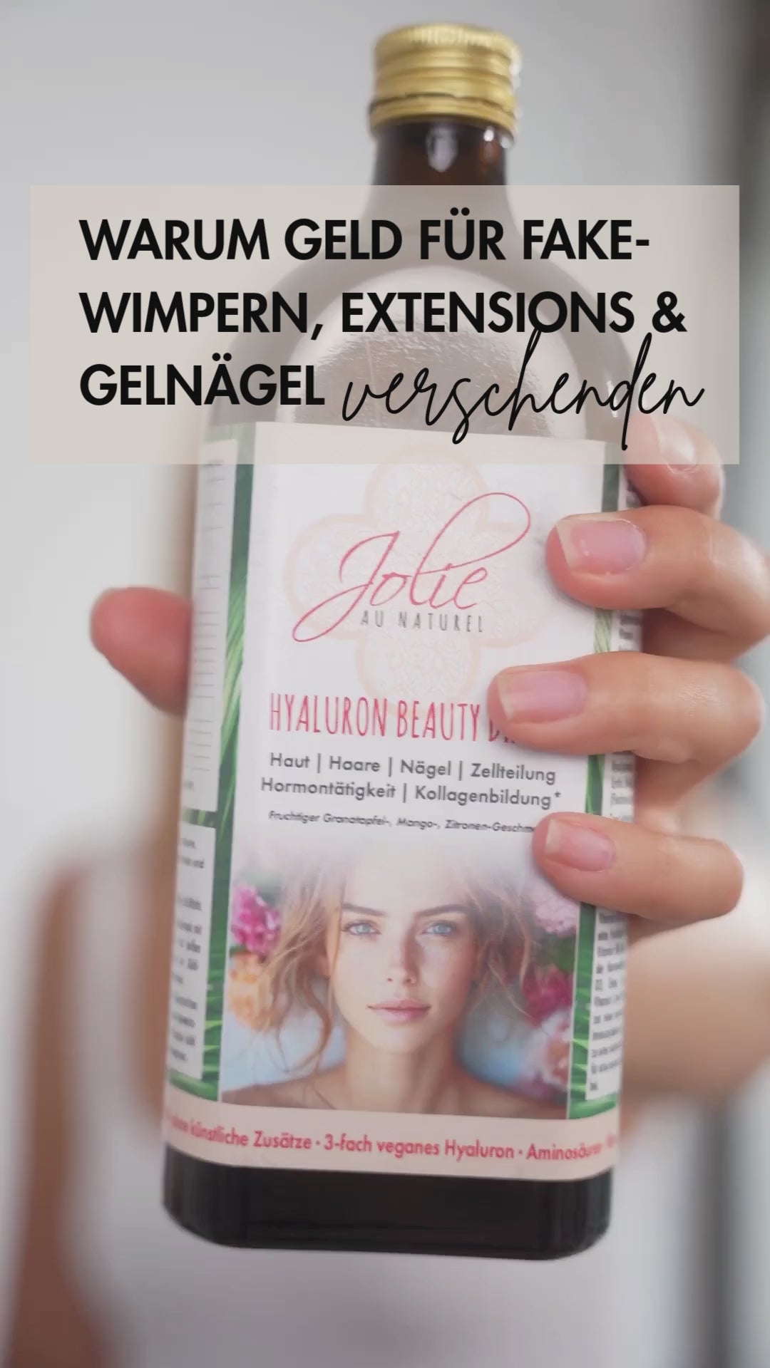 Video laden: Hyaluron Drink für strahlende Haut – mit Hyaluron-Komplex