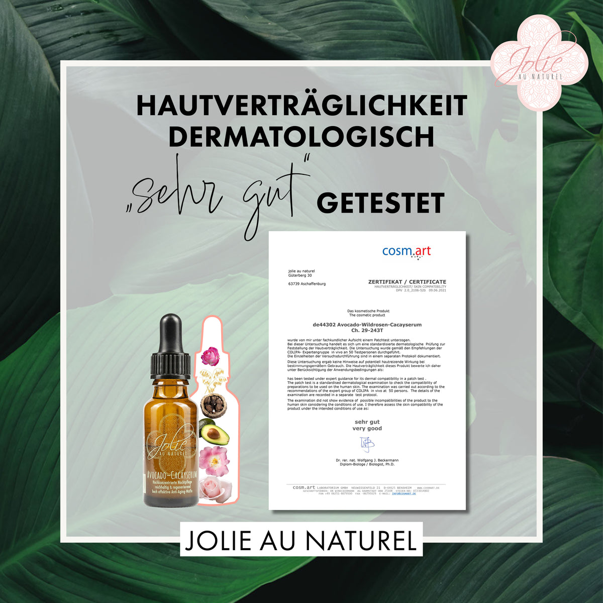 Avocado Cacay Nacht Serum als intensiv Pflege, Hautschutzbarriere stärkend