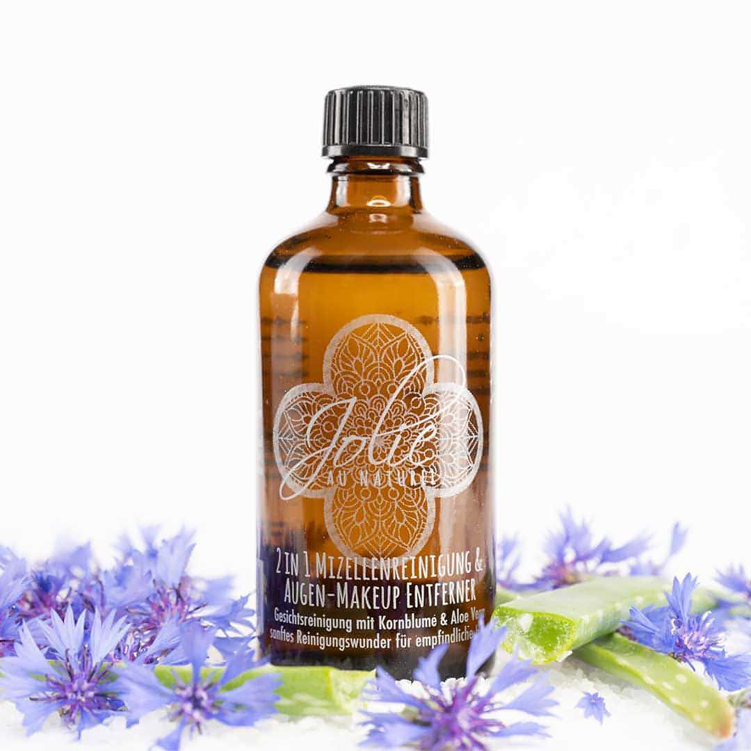 Mizellen Reinigungswasser & Augen Make-up Entferner 2-in-1✨100ml - Jolie au naturel: Nachhaltige Naturkosmetik