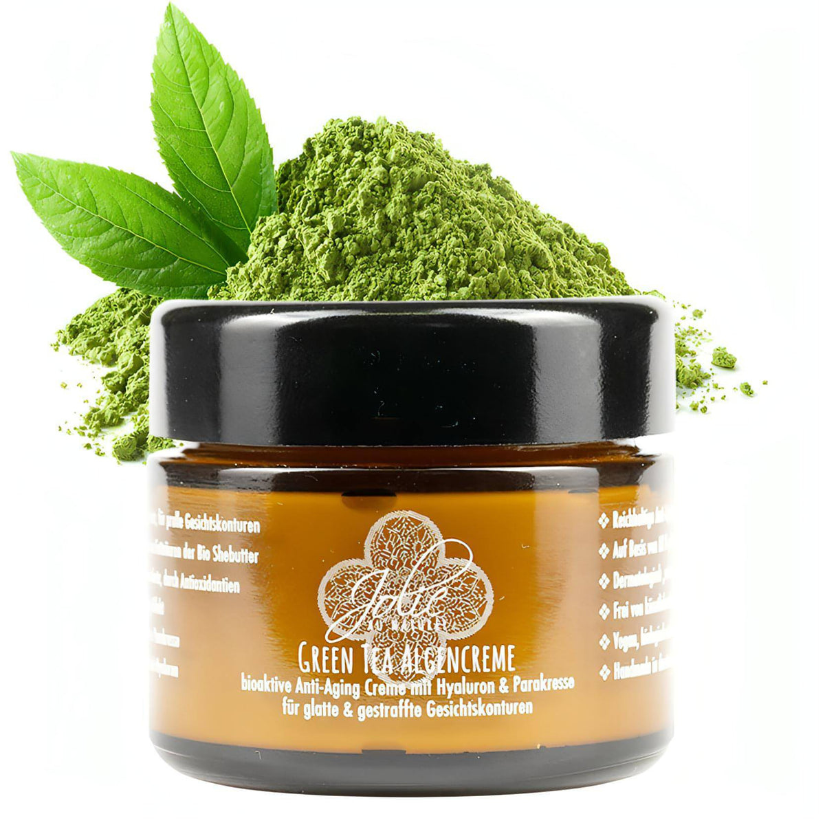 Hyaluron Anti Aging Creme I Algen Creme I Green tea I Gesichtskonturen I Parakresse 50ml - Jolie au naturel: Nachhaltige Naturkosmetik
